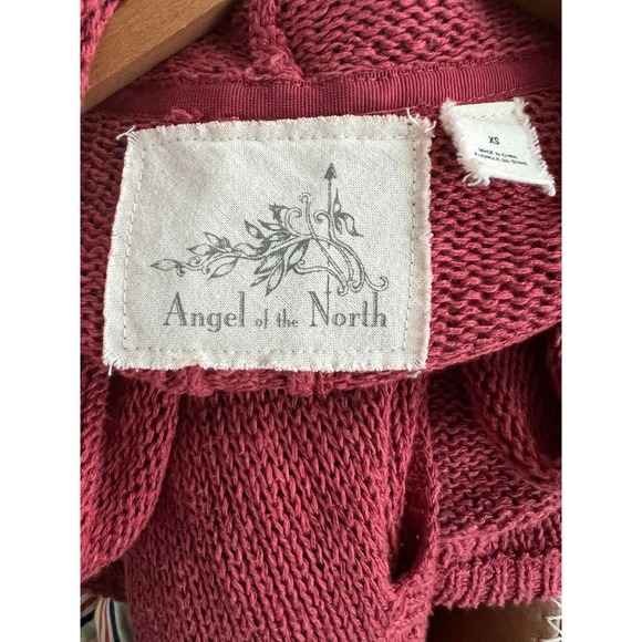 ANGEL OF THE NORTH Rust Open Front Cardigan Sweater Long Sleeve Women's Size XS - Picture 5 of 6